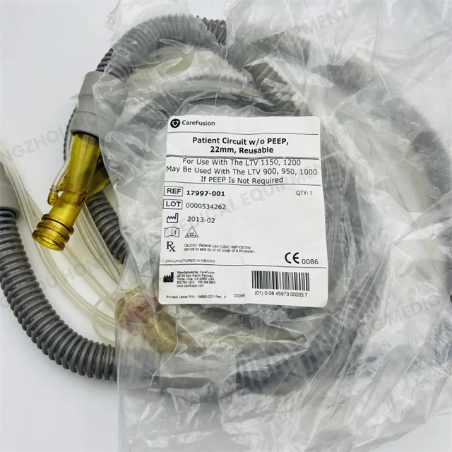 17997-001 دائرة CareFusion Vyaire، المريض WO PEEP RUSBL 22MM لـ LTV1150 1200
